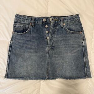 Free People Denim Mini Skirt